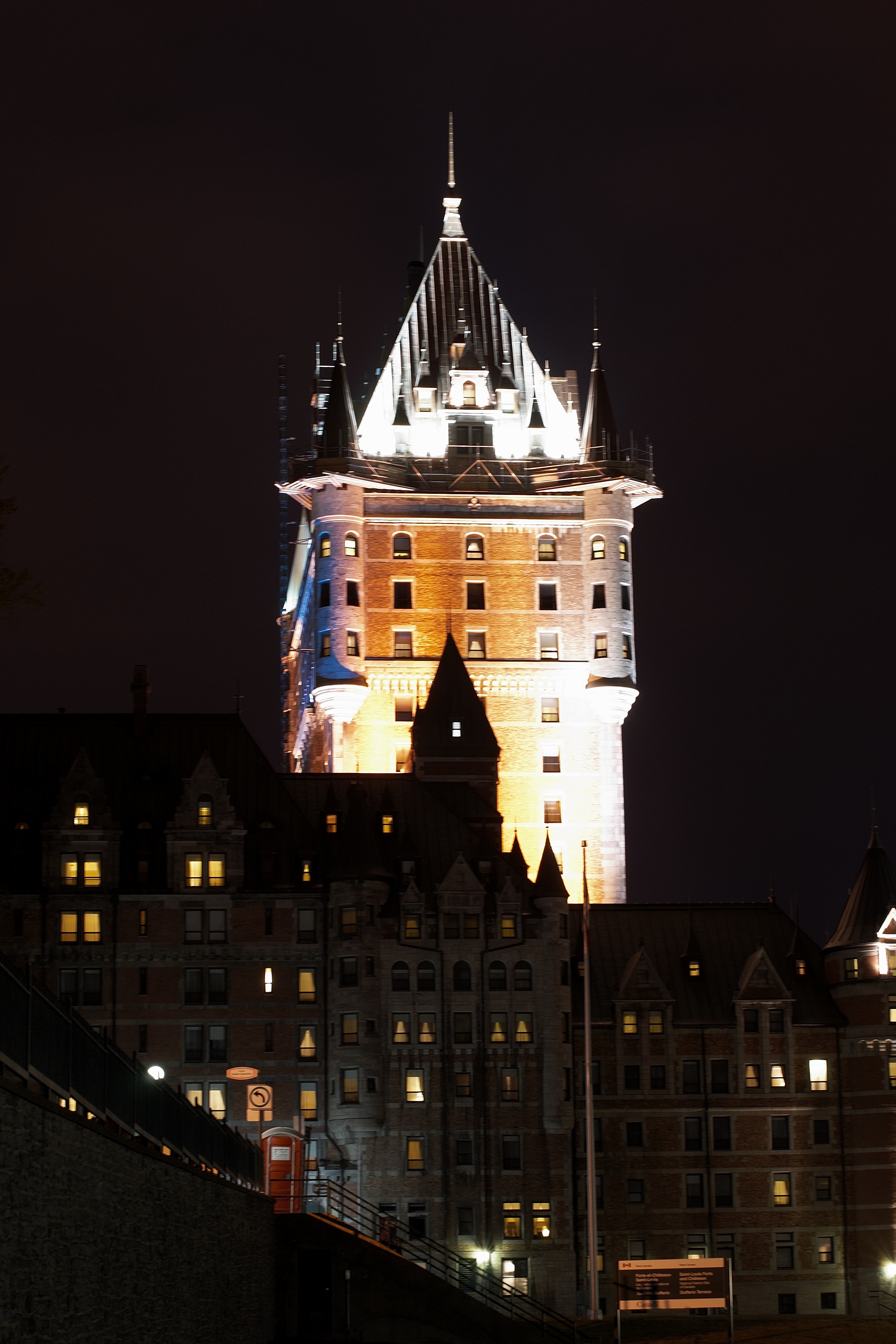 Castle tower Quebec Canada